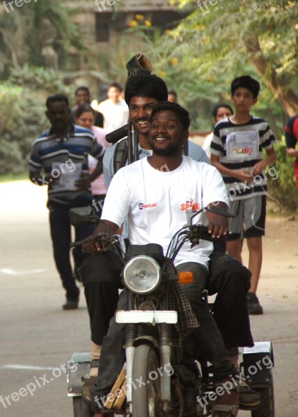 Disability Motorbike Adapted Two-wheeler Happy