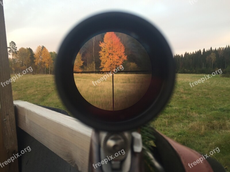 Hunting Autumn Telescopic Sight Focus Shooting