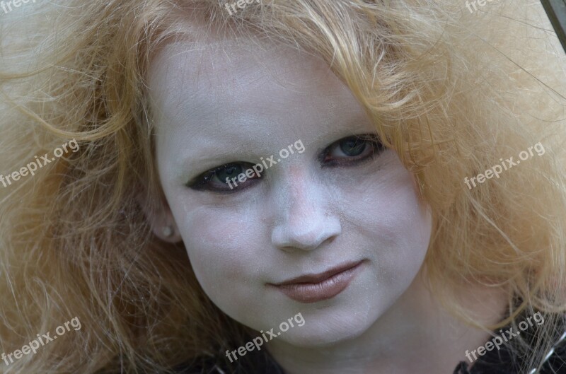 Carnival Child Hair Blond Girl