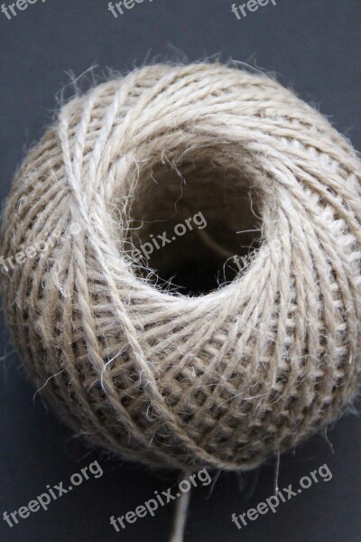 Ball Jute Rope String Macro