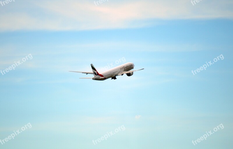 Uae Emirates Flight Airplane Airliner