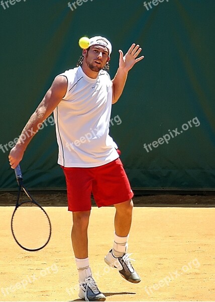 Tennis Player Game Racket Court