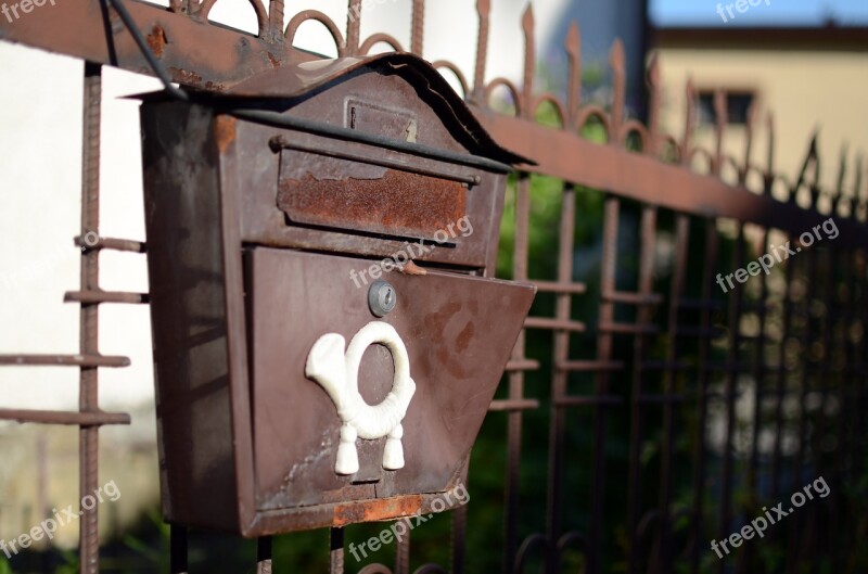 Mailbox Post Letter Boxes Poland Fence