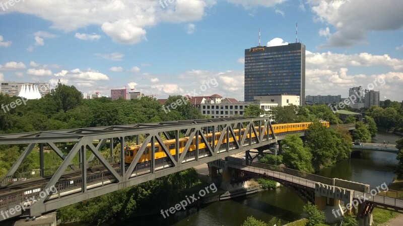 Berlin Metro Bvg Bridge Yellow