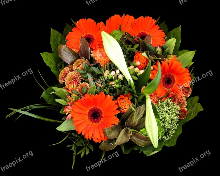 Birthday Bouquet Bouquet Flowers Gerbera Lily