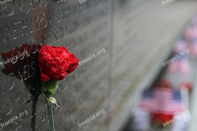 Memorial Vietnam Wall Remembrance Washington Dc