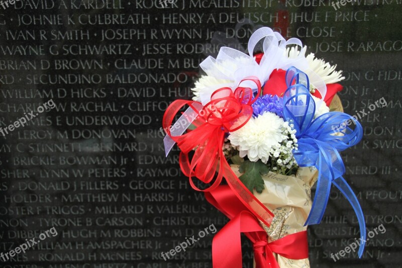 Memorial Vietnam Wall Remembrance Washington Dc