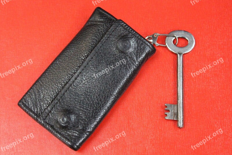 Leather Key Case Wallet Key Chain Key Free Photos