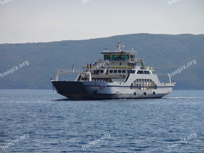 Ferry Mediterranean Adriatic Sea Car Ferry Shipping