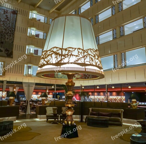 Kyoto Century Hotel Japan Lobby Large Lamp Landmark