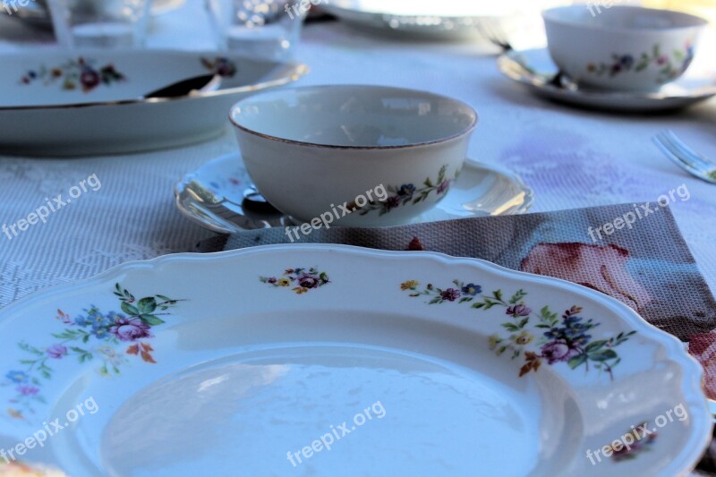 Cups High Tea Plate Afternoon Tea Free Photos