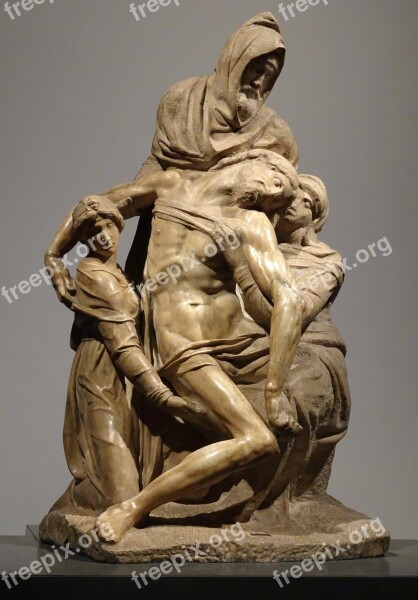 Italian Marble Statue Pieta Jesus