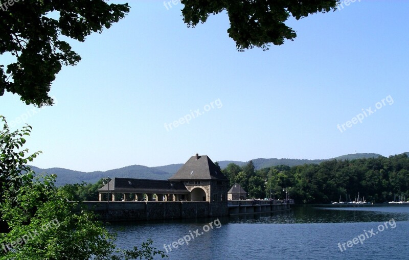 Edersee Bad Wildungen Dam Sky Forest