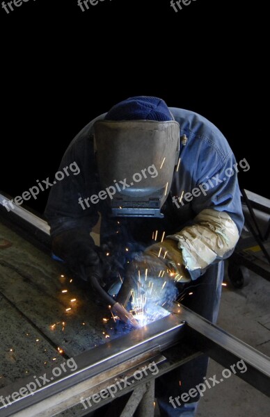 Welder Worker Metal Industrial Manufacturing