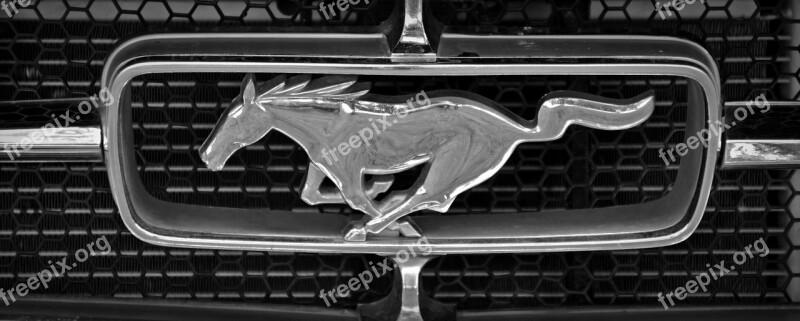 Brand Ford Mustang Symbol Characters