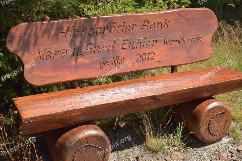 Bank Rest Foundation Recovery Wooden Bench