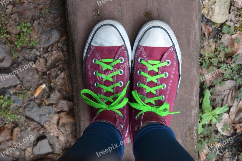 Teenager Young People Chuck's Converse Shoelace