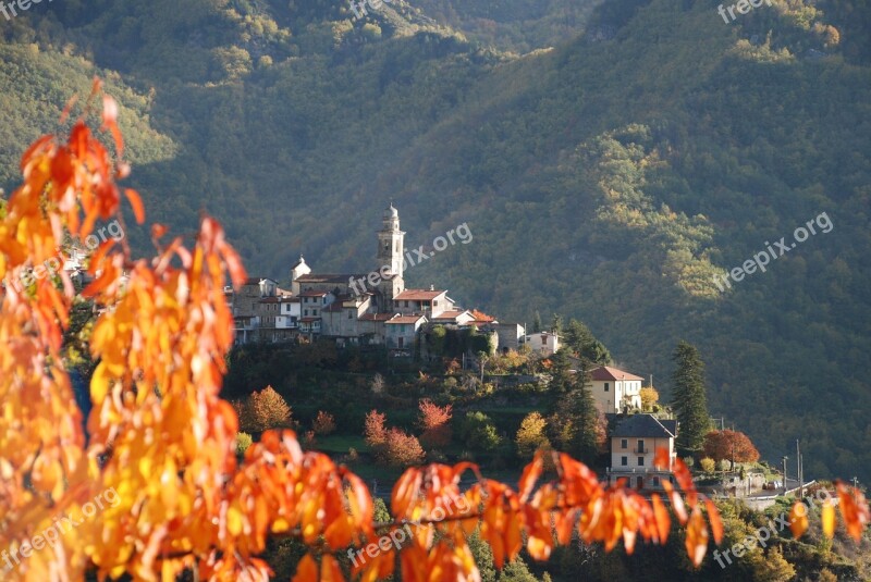 Autumn Borgo Liguria Free Photos