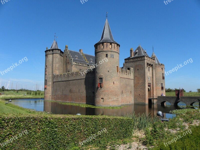 Muiderslot Castle Muiden Lock Moat