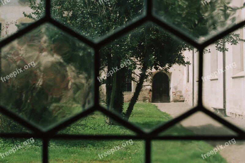 Historicized Window Courtyard Hof Monastery