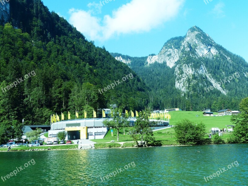 Königsee Bobsled King Lake Berchtesgadener Land Upper Bavaria Water