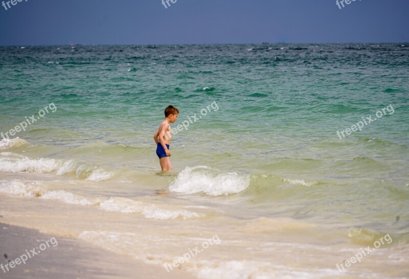 Phuket Thailand Phi Phi Island Boy Swimming