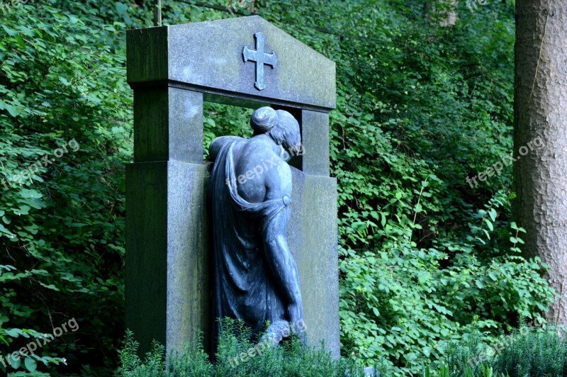 Commemorate Figure Angel Grave Tombstone