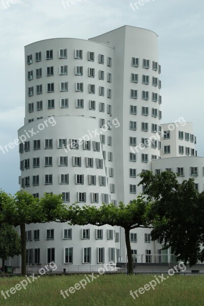 Düsseldorf Media Harbour Architecture Building Port