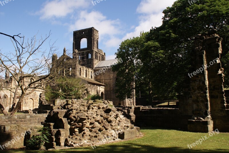 Kirkstall Abbey Ruins Ancient Building Leeds Free Photos