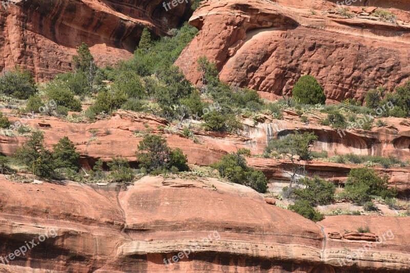 Sedona Arizona Landscape Nature Red Rock