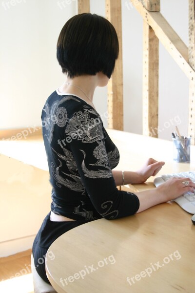 Posture Sitting Health Female Woman