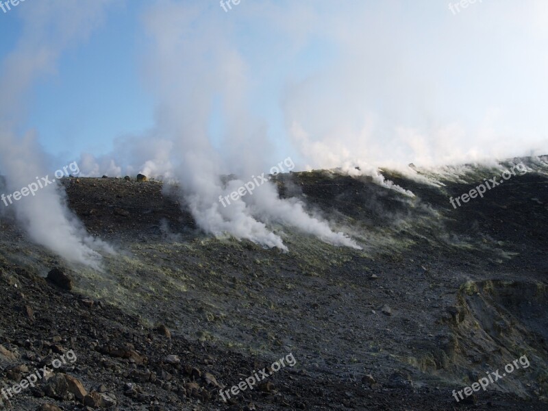 Sicily Volcano Mountain Italy Landscape