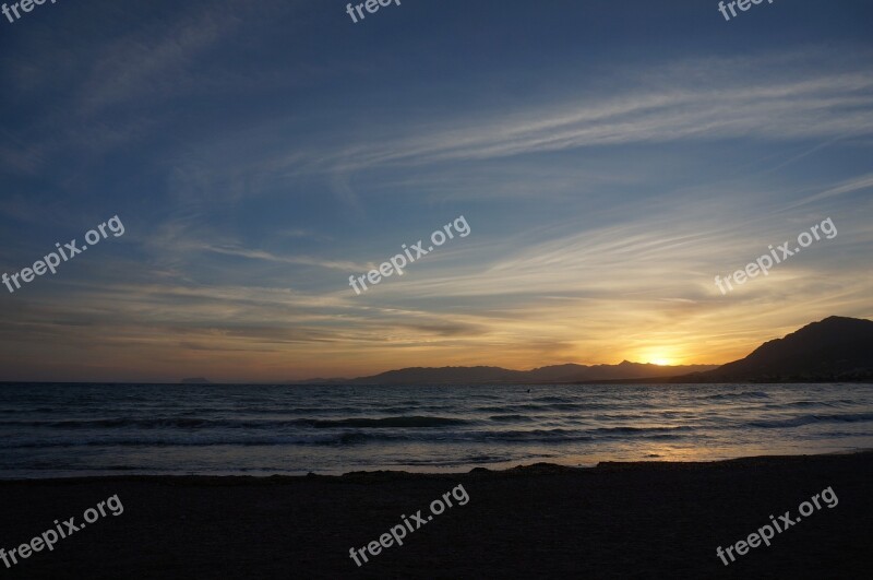 Mazarrón Castellar Murcia Sunset Beach