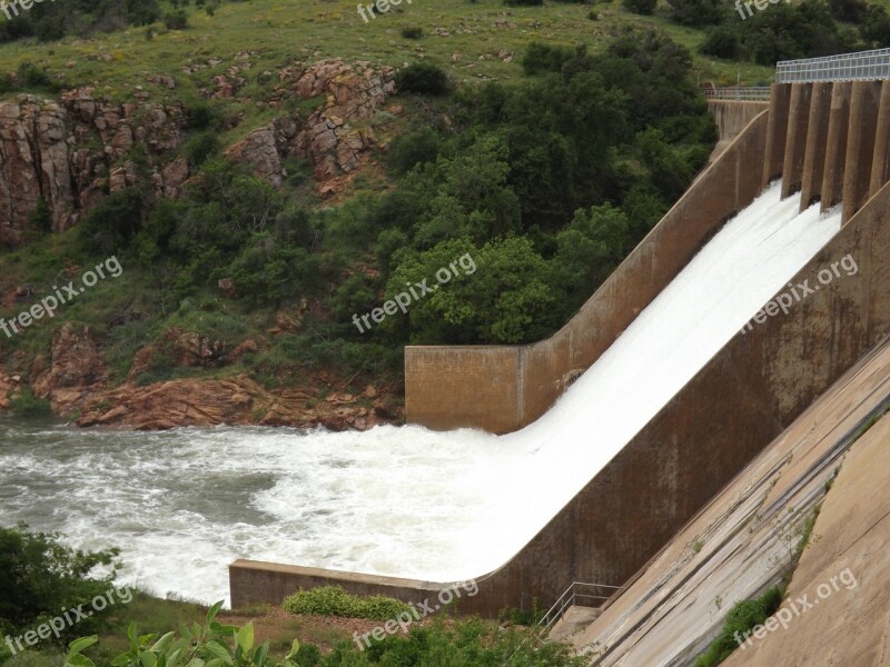 Locks Waterfalls Dam Water Nature