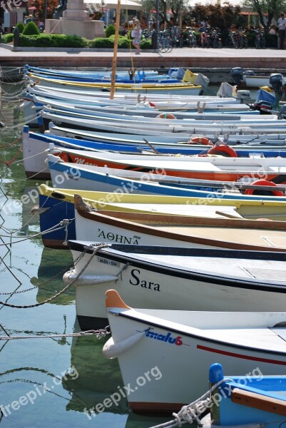 Boats Bardolino Marina Porto Italy