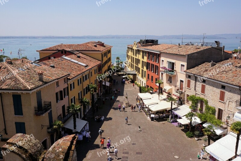 Outlook Roofs Sirmione Italy Garda