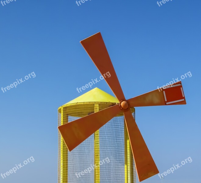 Cyprus Dherynia Famagusta Cultural Center Windmill Free Photos