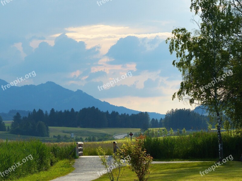 Gewitterstimmung Clouded Sky Lake Hopferau Light