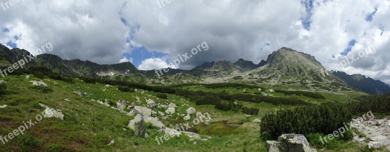 Tatry Mountains The High Tatras Landscape Nature