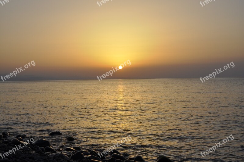 Dawn Crimea Sea June Summer