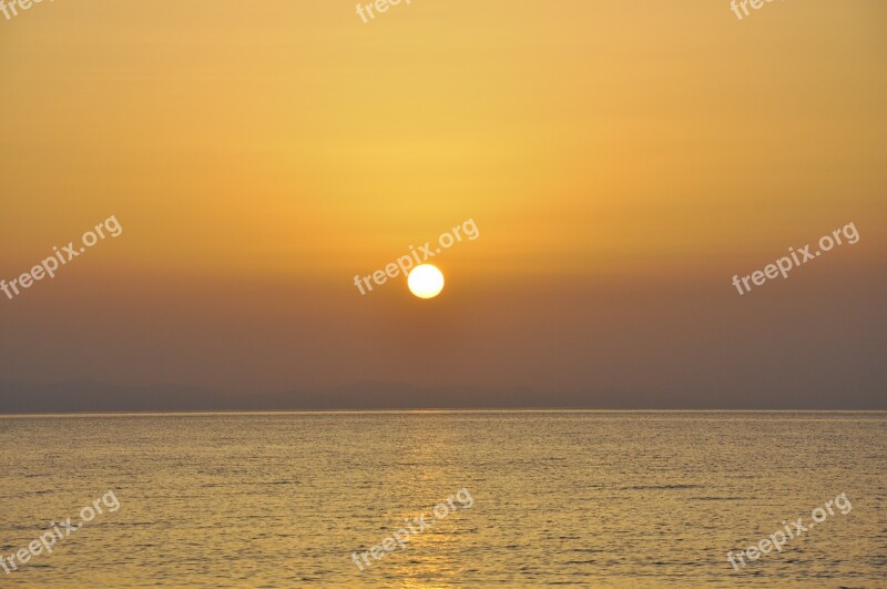 Dawn Crimea Sea June Summer