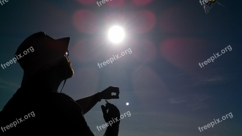 Kite Silhouette Summer Hat Free Photos