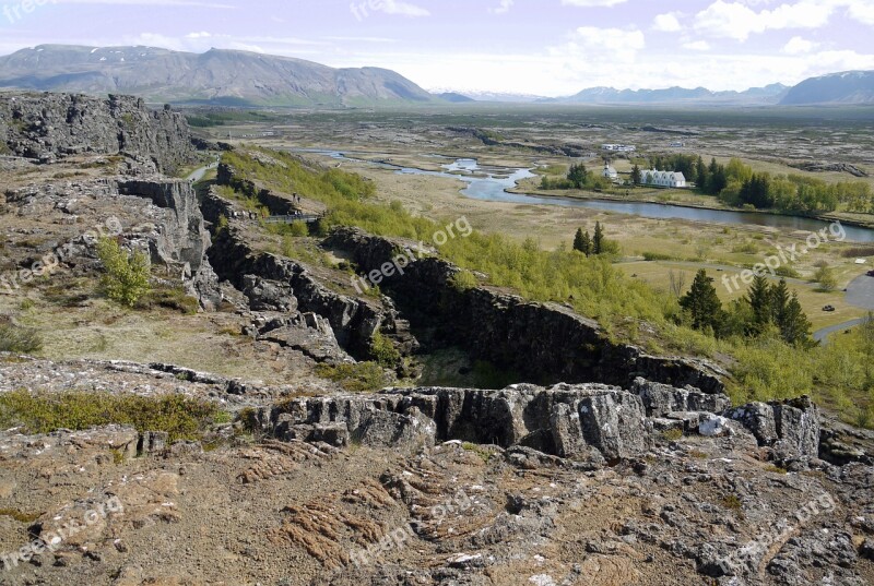 Pingvellir Iceland Viking Historically World Heritage