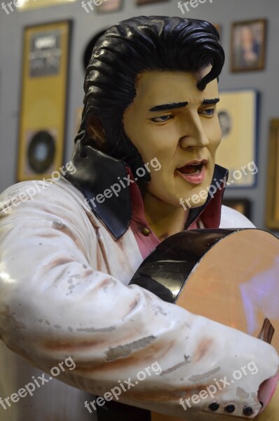 Elvis Wooden Carving Art King