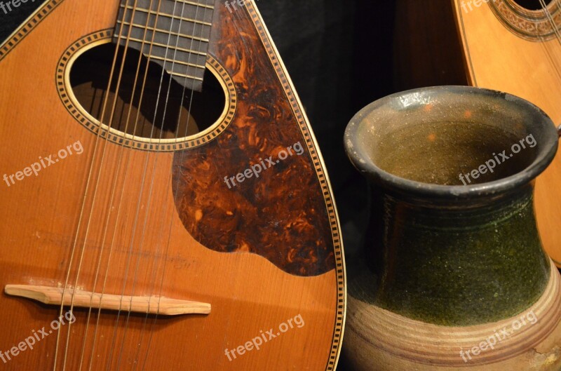 Instruments Pottery Music Still Life Ceramic