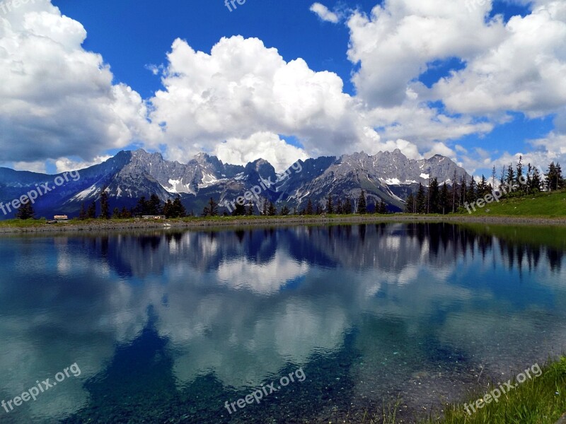 Branch Lake Wilderkaiser Mountains Lake Alpine