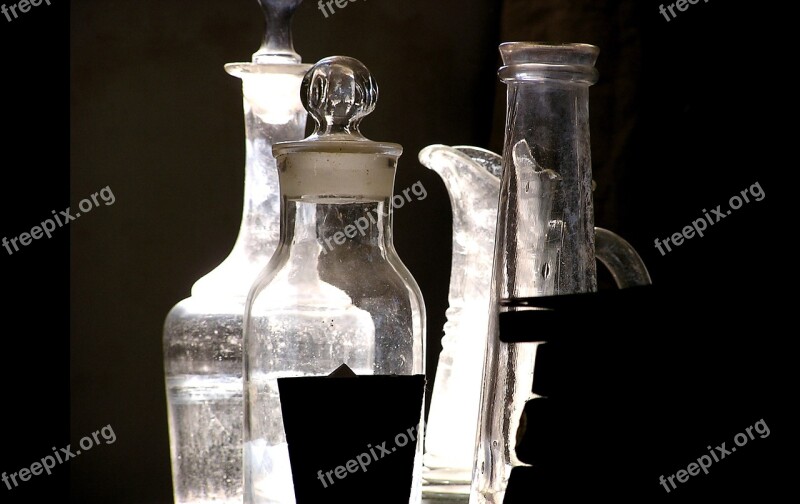 Light Glass Flacons Bottles Mirroring