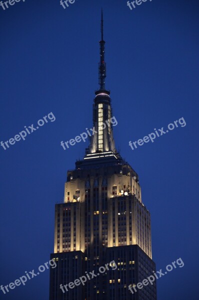 Nyc Empire State Building Night