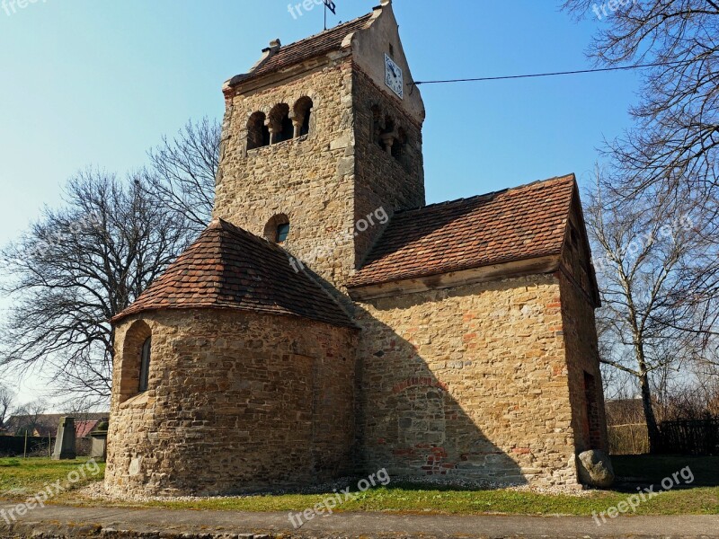 Very Old Church Romanesque Twelfth Century Used Architecture