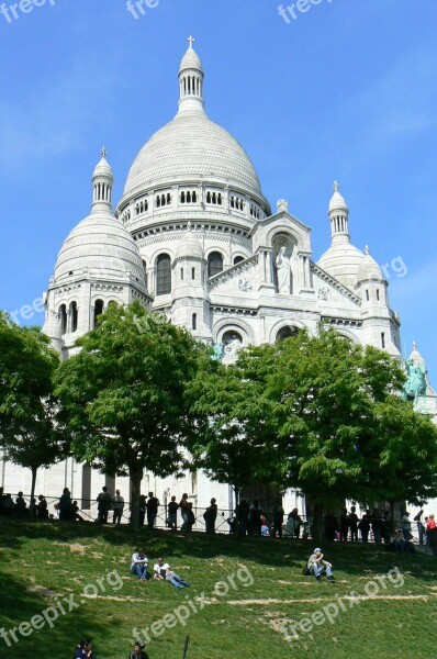 Basilica Sacré-coeur Basilica Of The Sacred Heart Montmartre Monument